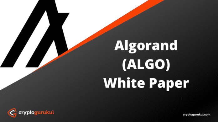 Algorand ALGO White Paper