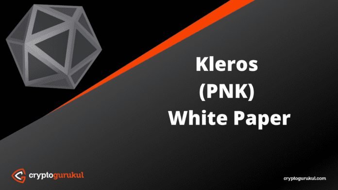 Kleros PNK White Paper