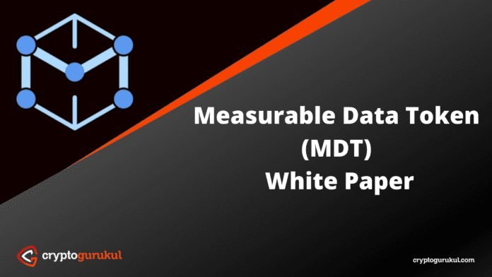 Measurable Data Token MDT White Paper
