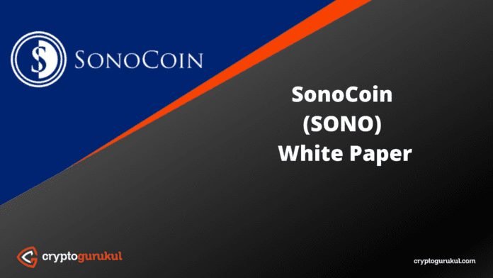 SonoCoin SONO White Paper