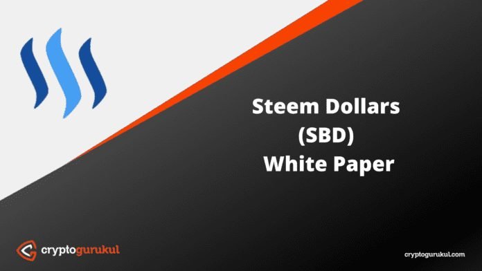Steem Dollars SBD White Paper