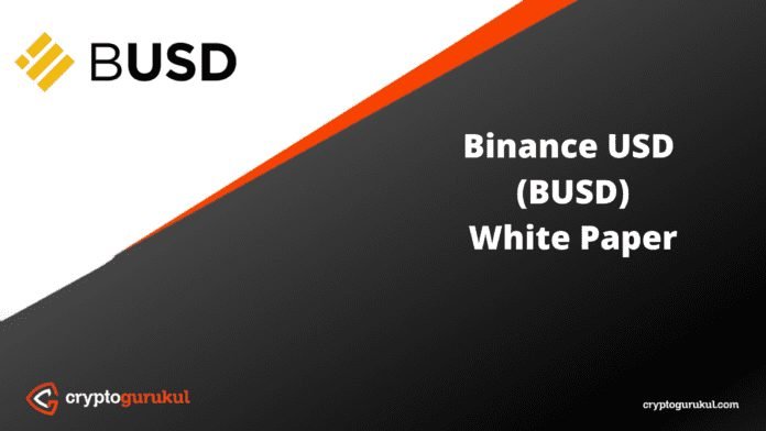 Binance USD BUSD White Paper