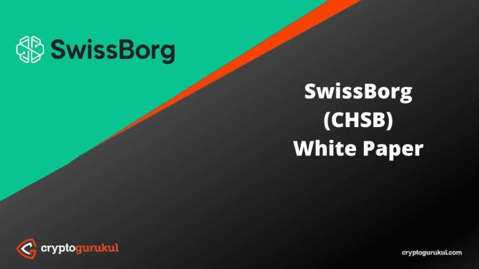 SwissBorg CHSB White Paper