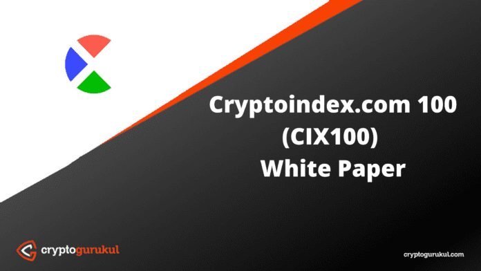 Cryptoindex com 100 CIX100 White Paper