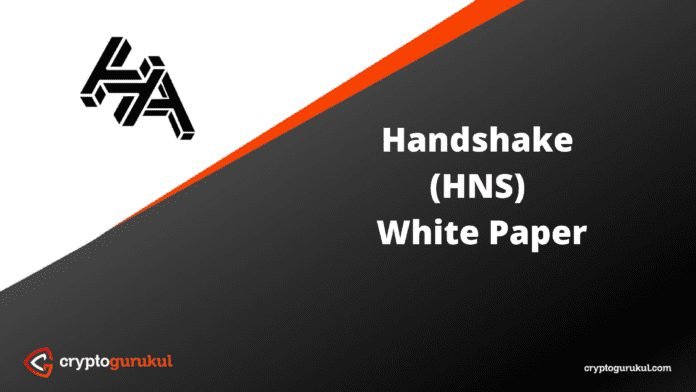 Handshake HNS White Paper