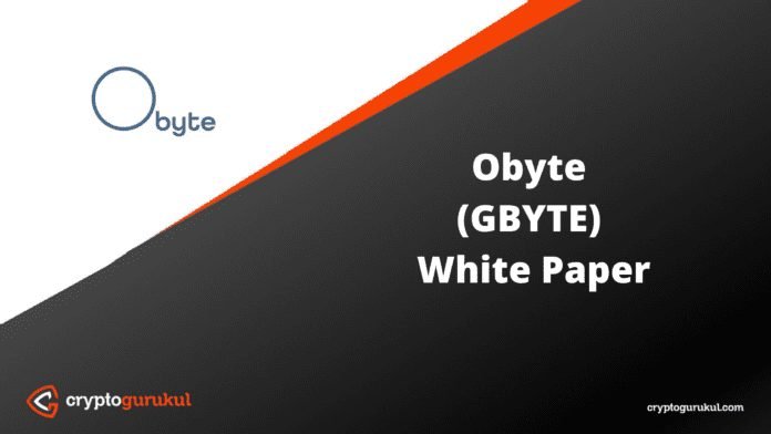Obyte GBYTE White Paper