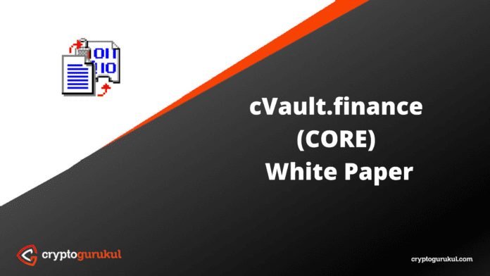cVault finance CORE White Paper