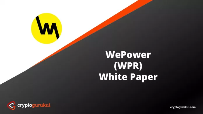 WePower WPR White Paper
